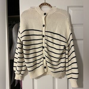 Alex Mill Striped Button-Up Women Sweater